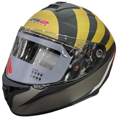 RS2 DP815 Full Face Motosiklet Kaskı S4 Mat Siyah-Gold
