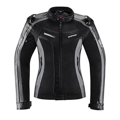 Scoyco JK152W 4 Mevsim Kadın Motosiklet Montu Gri