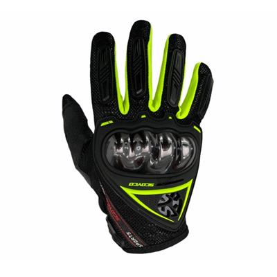 Scoyco MC44 Yazlık Korumalı Motosiklet Eldiveni Siyah/Neon Yeşil