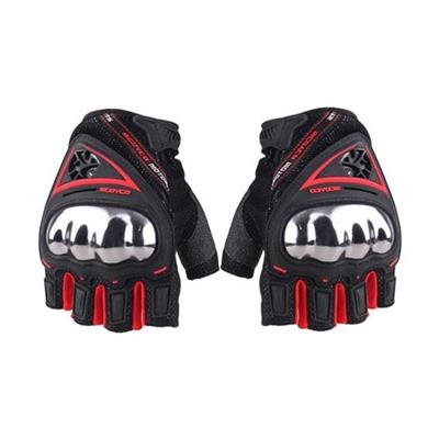 Scoyco MC44D Yarım Korumalı Motosiklet Eldiveni Kırmızı