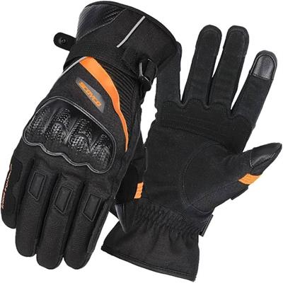 Scoyco MC83 Kışlık Korumalı Motosiklet Eldiveni Siyah/Turuncu