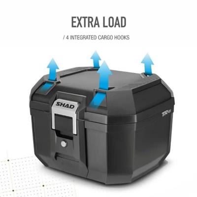 Shad SH-41LT Alüminyum Terra Arka Çanta Siyah