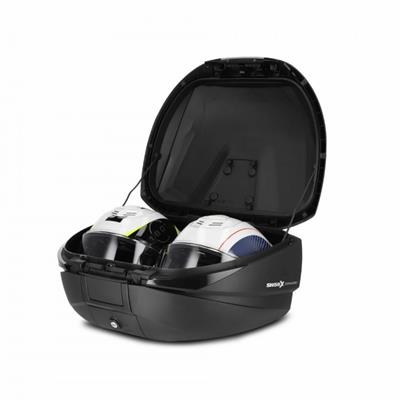 Shad SH-59X Premium Aluminyum Arka Çanta Karbon Siyah