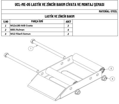 Üçel Lastik Ve Zincir Bakım Aparatı Üniversal