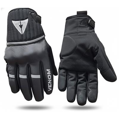 Venom 9015 Soft Shell Motosiklet Eldiveni Siyah