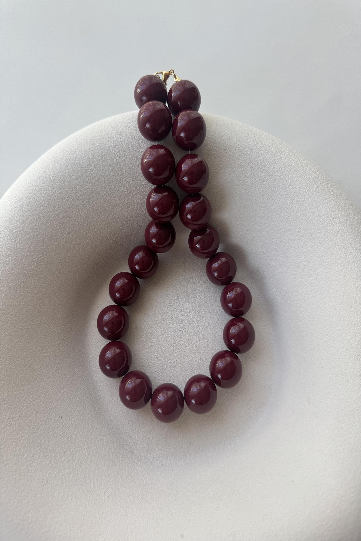 BORDO TOP KOLYE