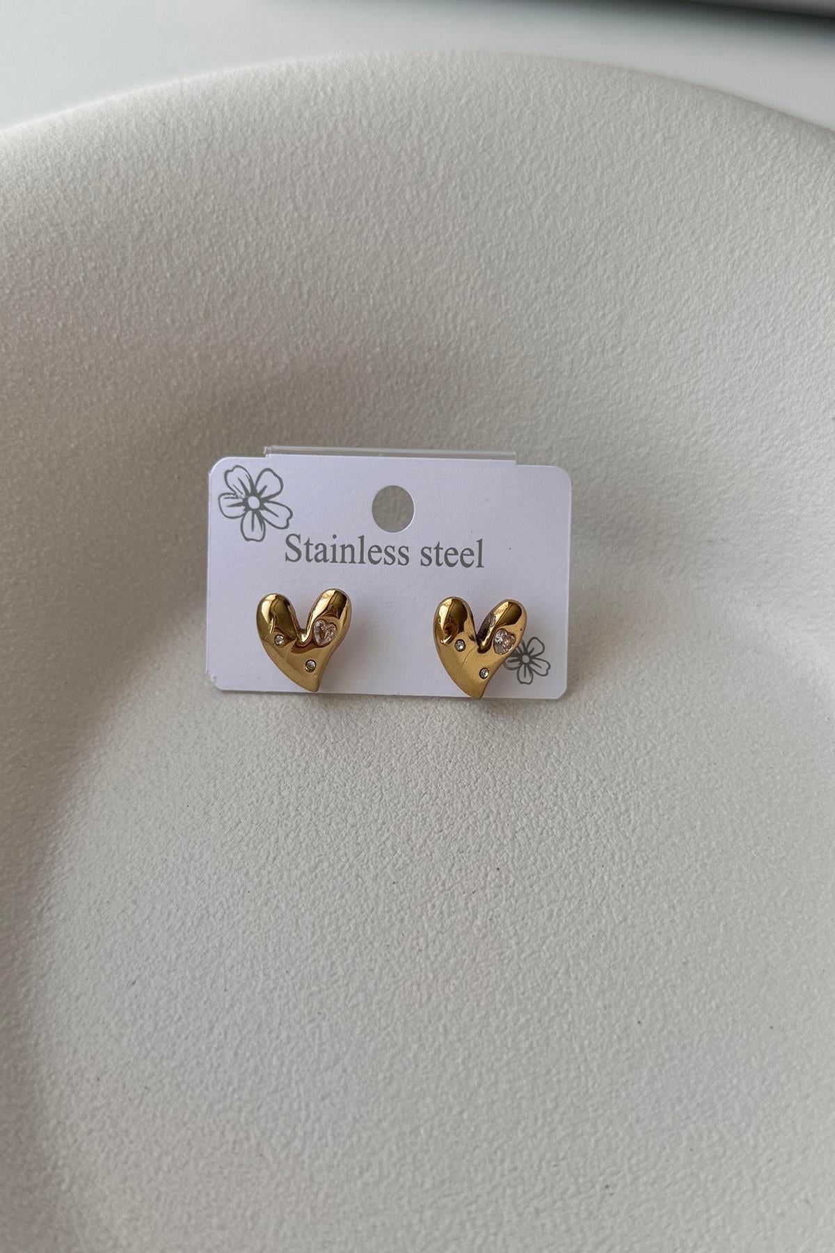 Çelik Gold Küpe
