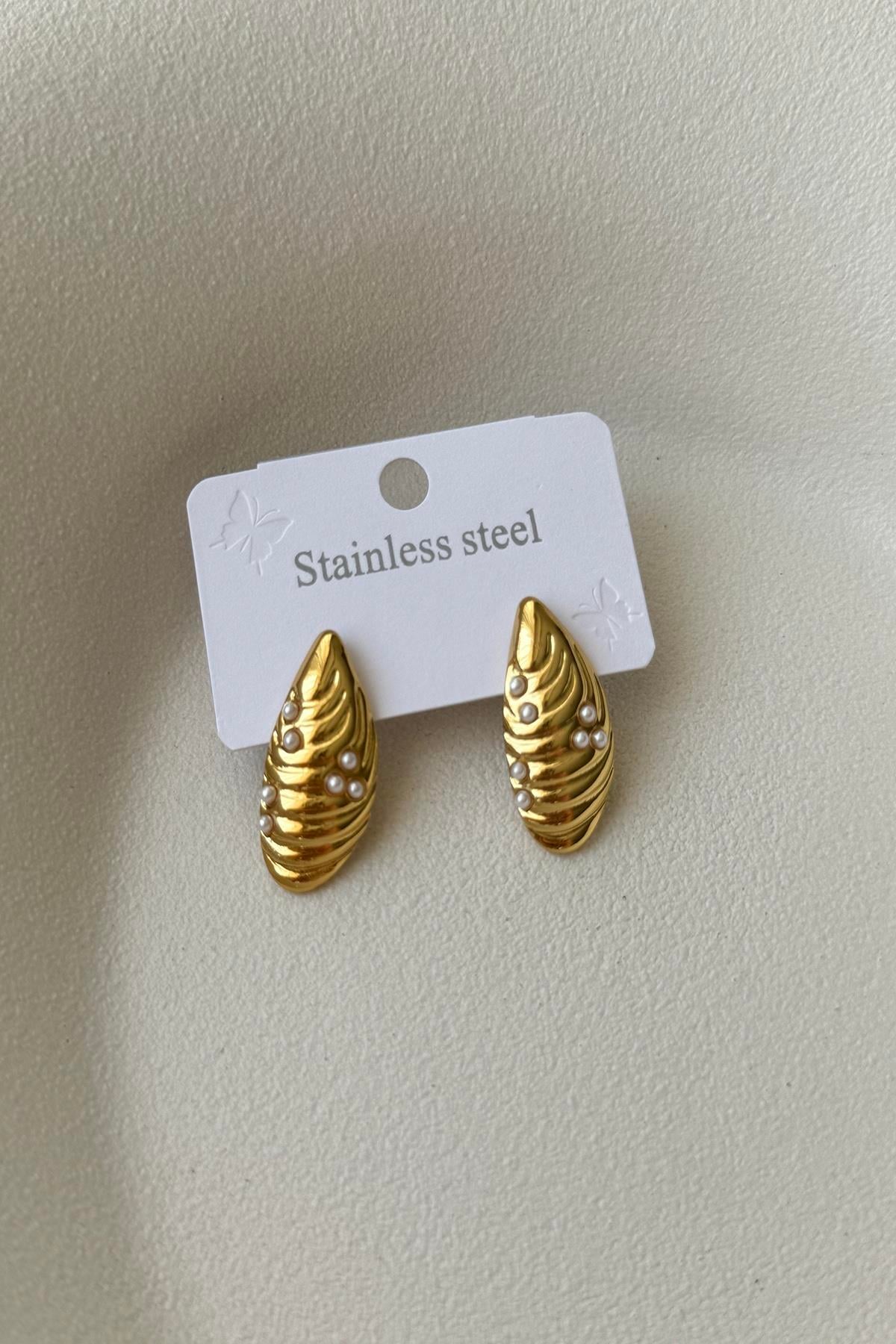 Çelik Gold Küpe