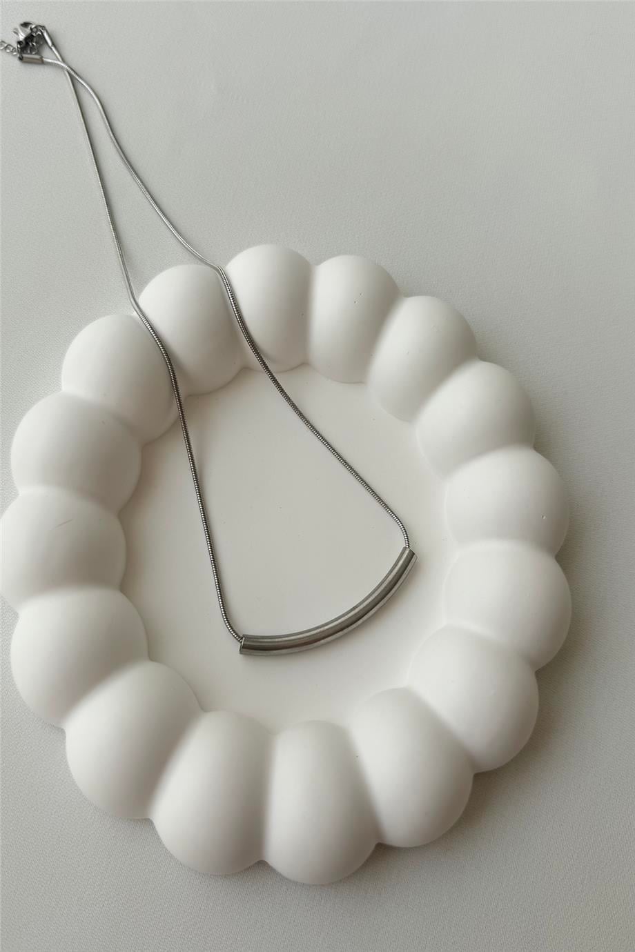Çelik Silver Kolye