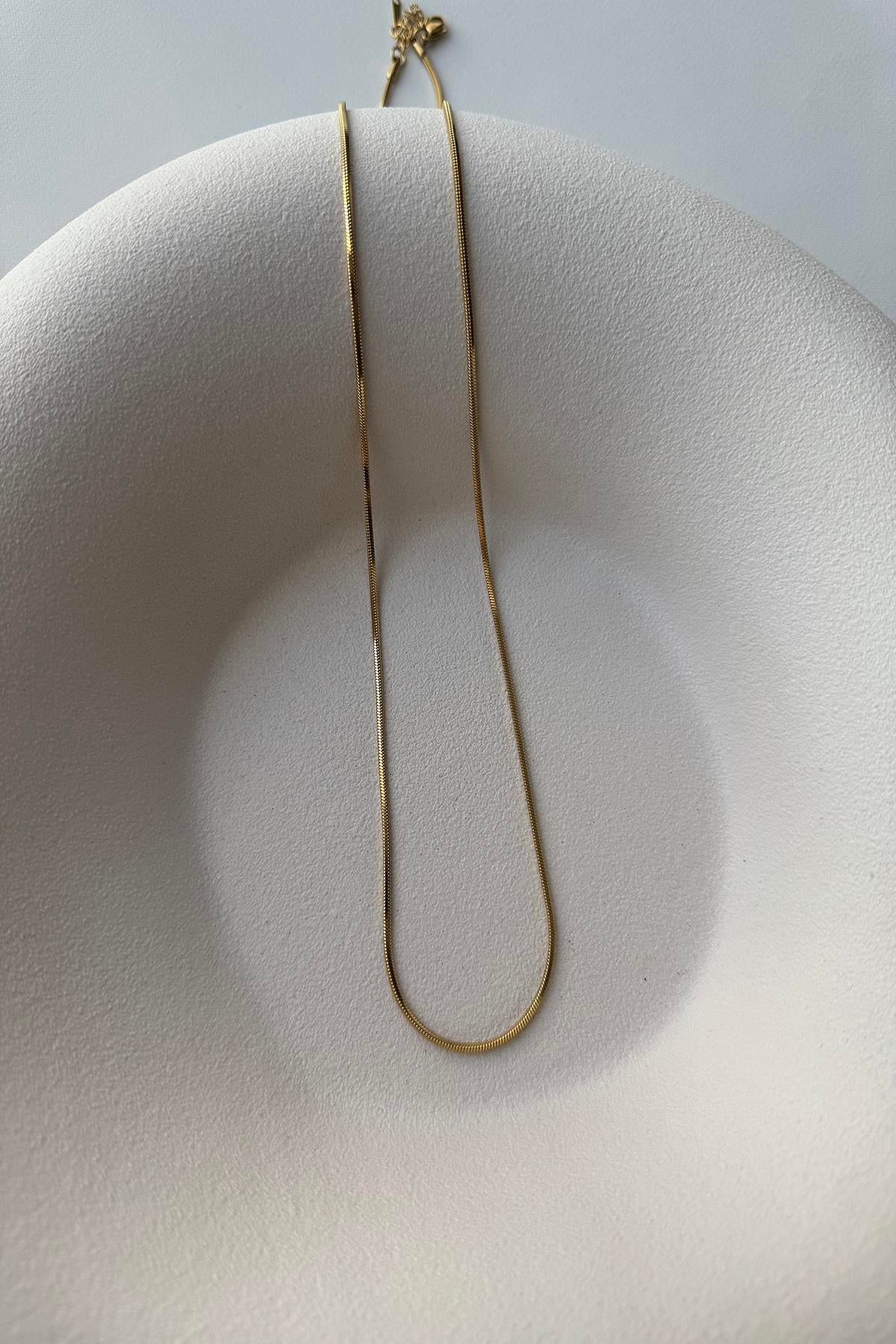 GOLD 60 CM ÇELİK YILAN ZİNCİR