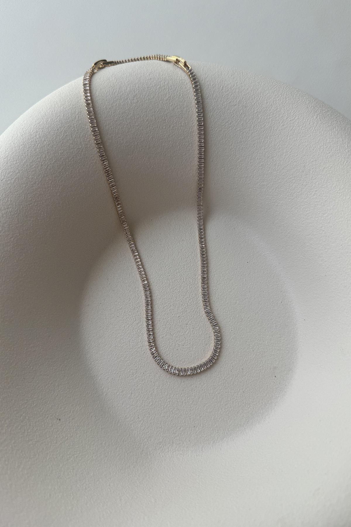 GOLD BAGET SUYOLU KOLYE