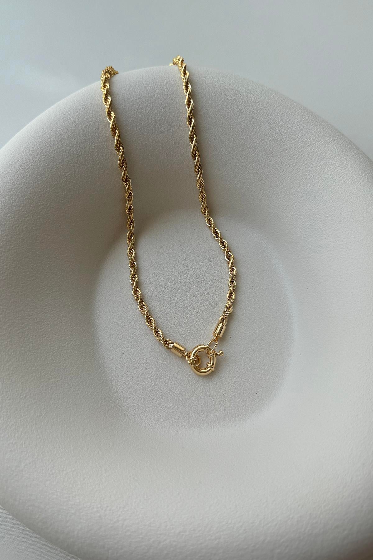 GOLD DÜMEN KİLİTLİ HALAT ZİNCİR