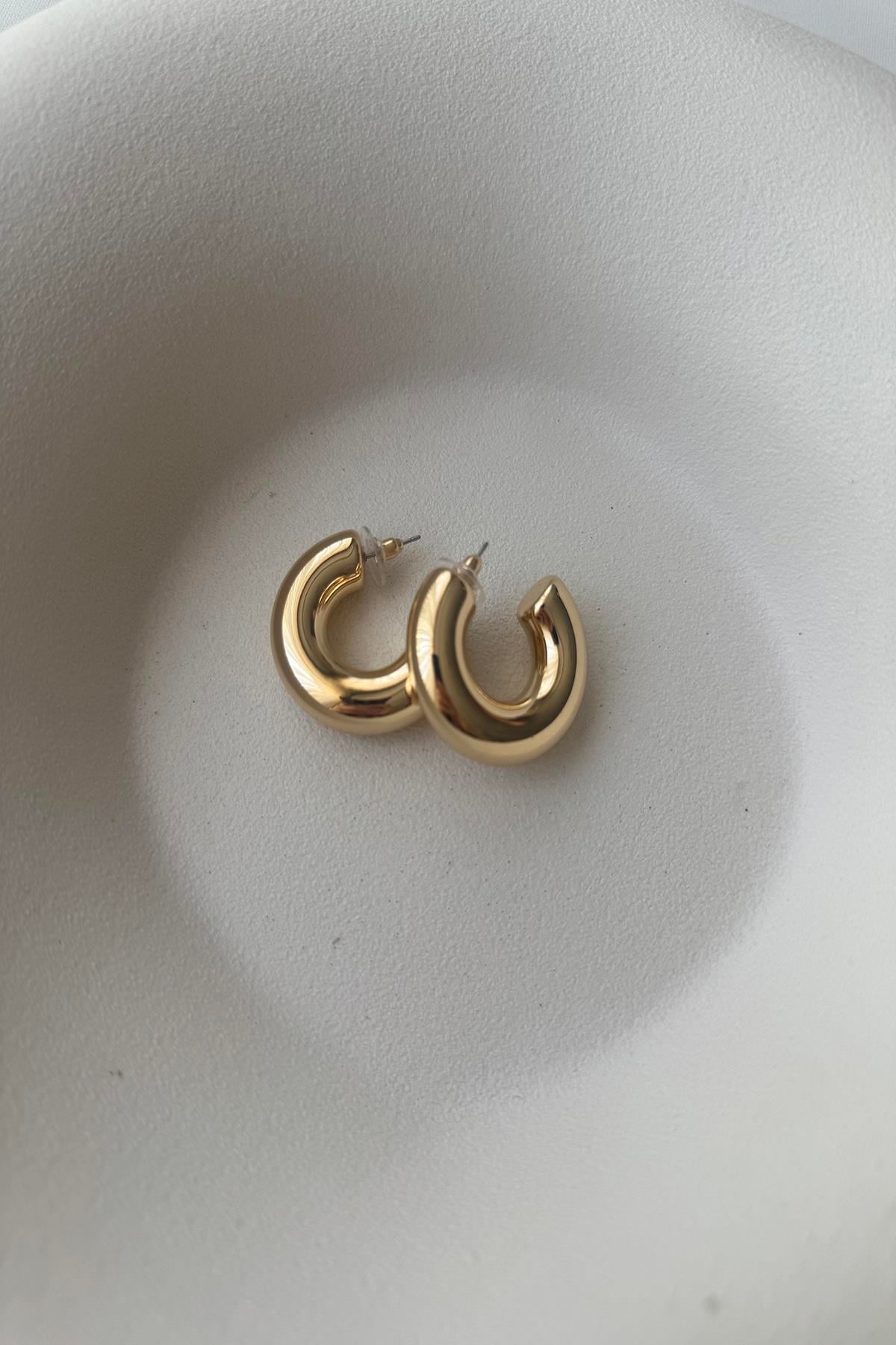 GOLD KALIN HALKA KÜPE