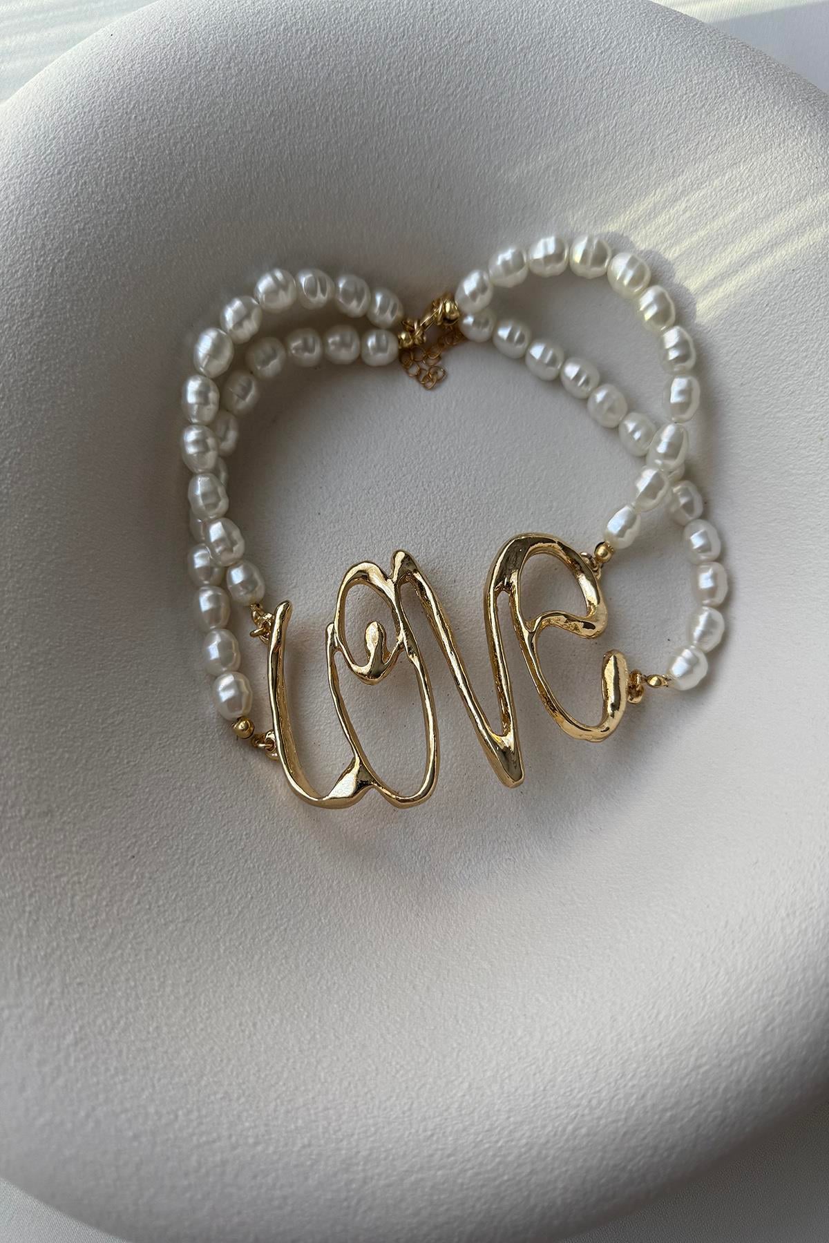 LOVE İNCİ CHOKER KOLYE