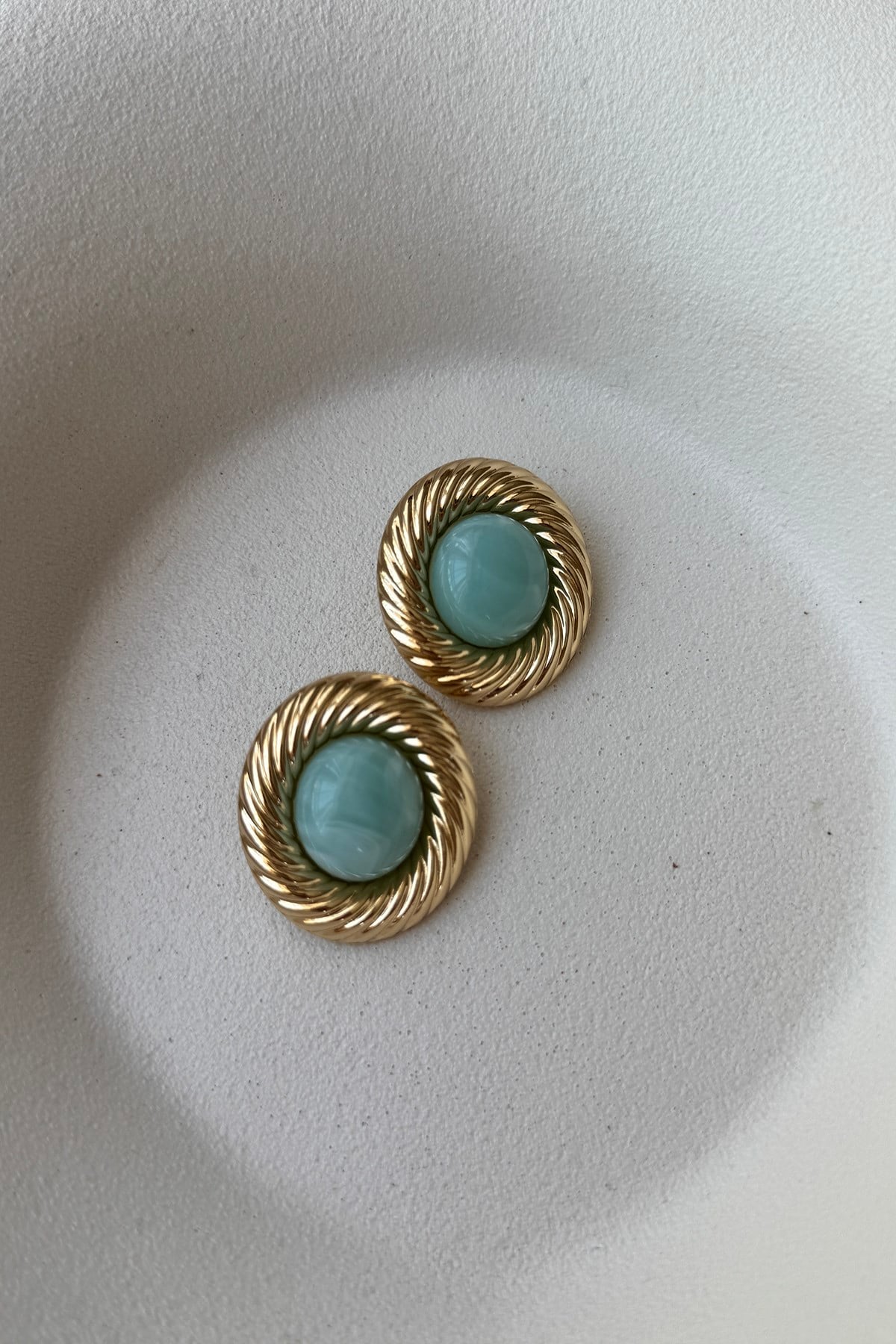 SU YEŞİLİ VINTAGE KÜPE