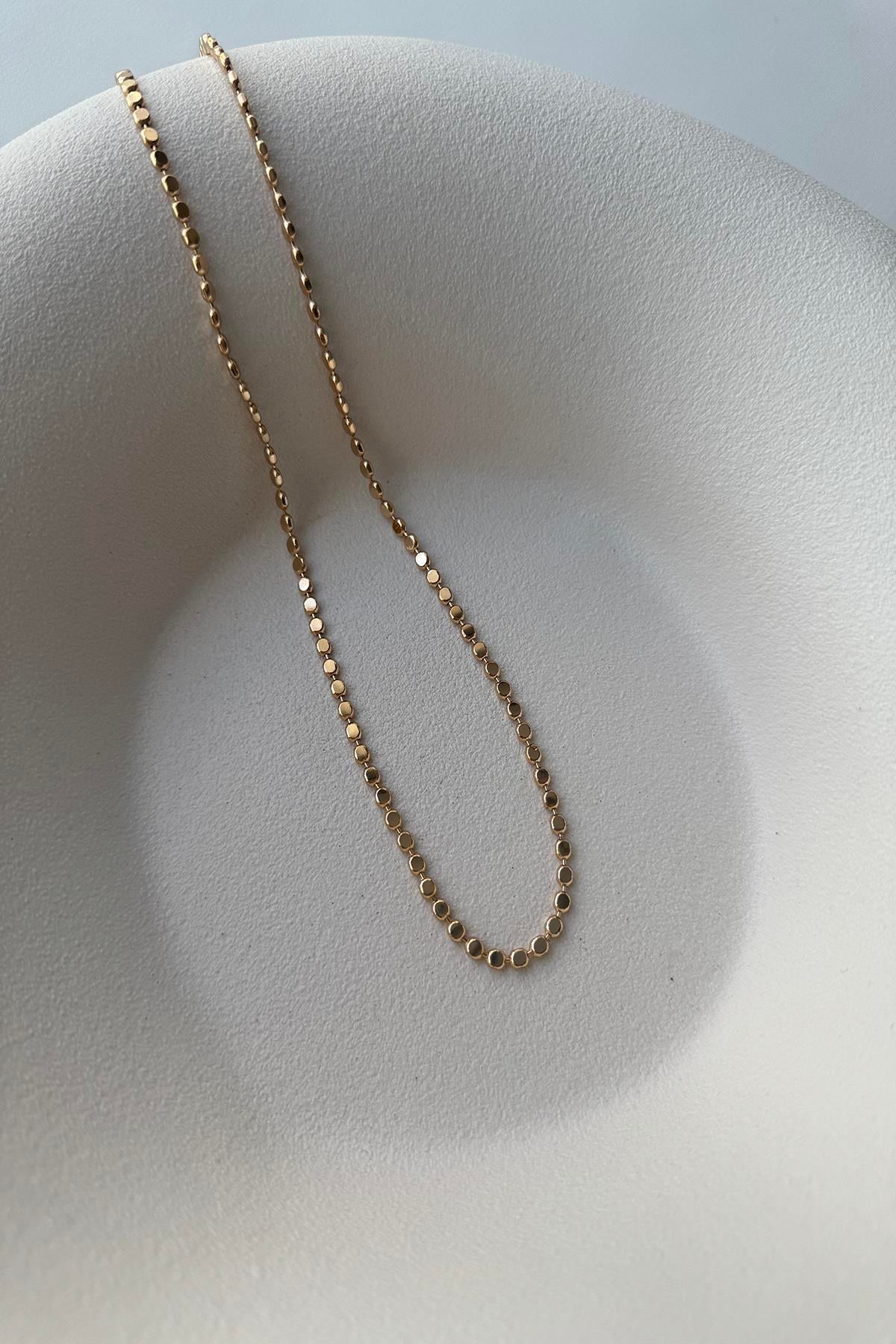 18K XUPİNG EZME ZİNCİR (50 CM)