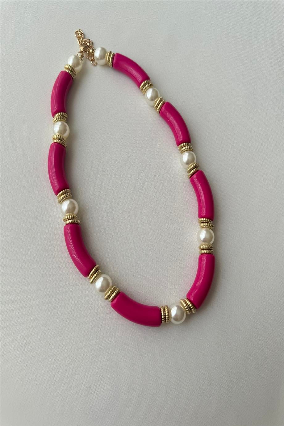 Bijuteri Pembe Kolye