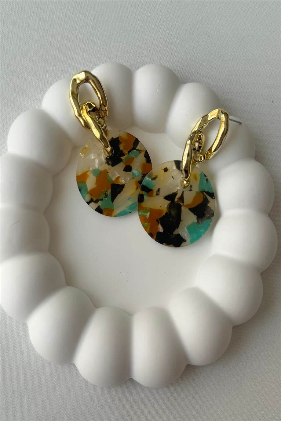 Bijuteri Yeşil Küpe