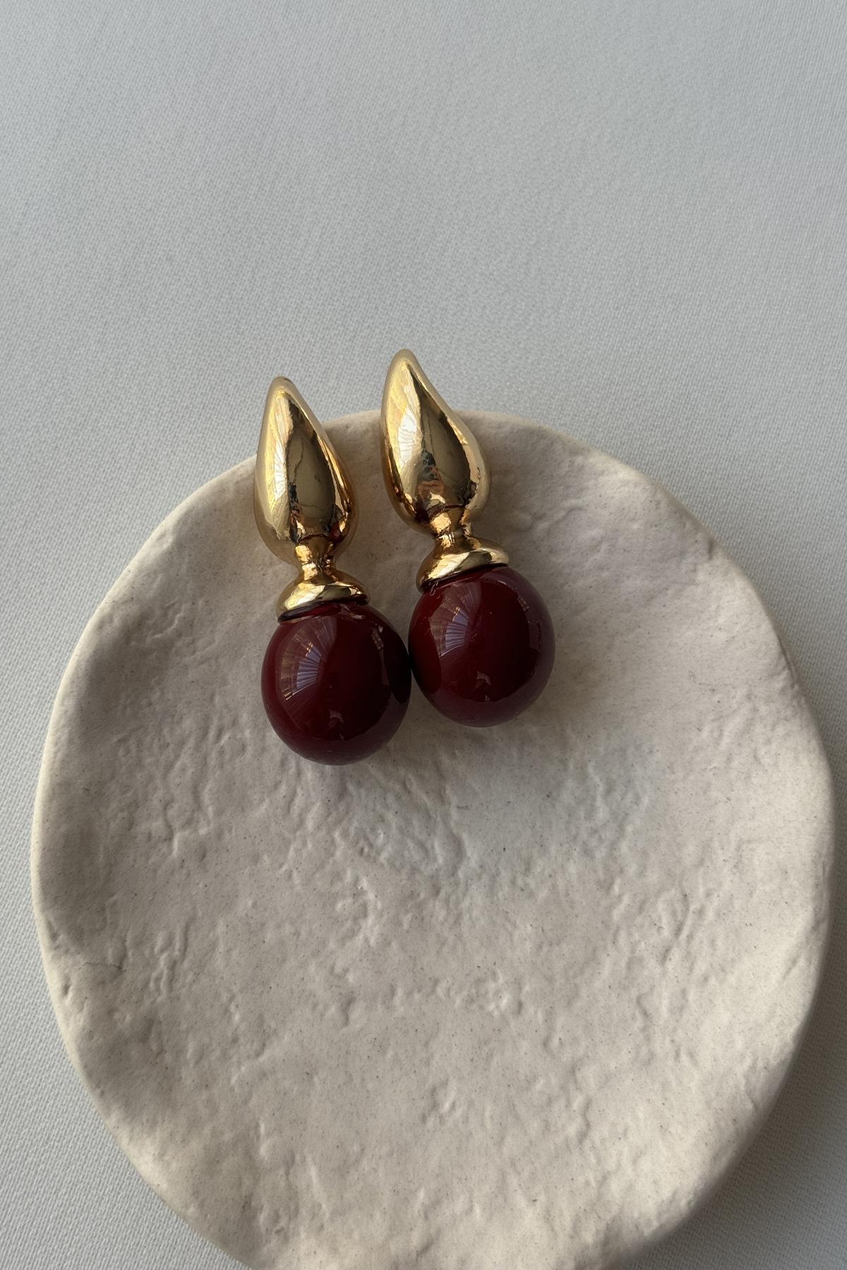 BORDO İNCİ KÜPE