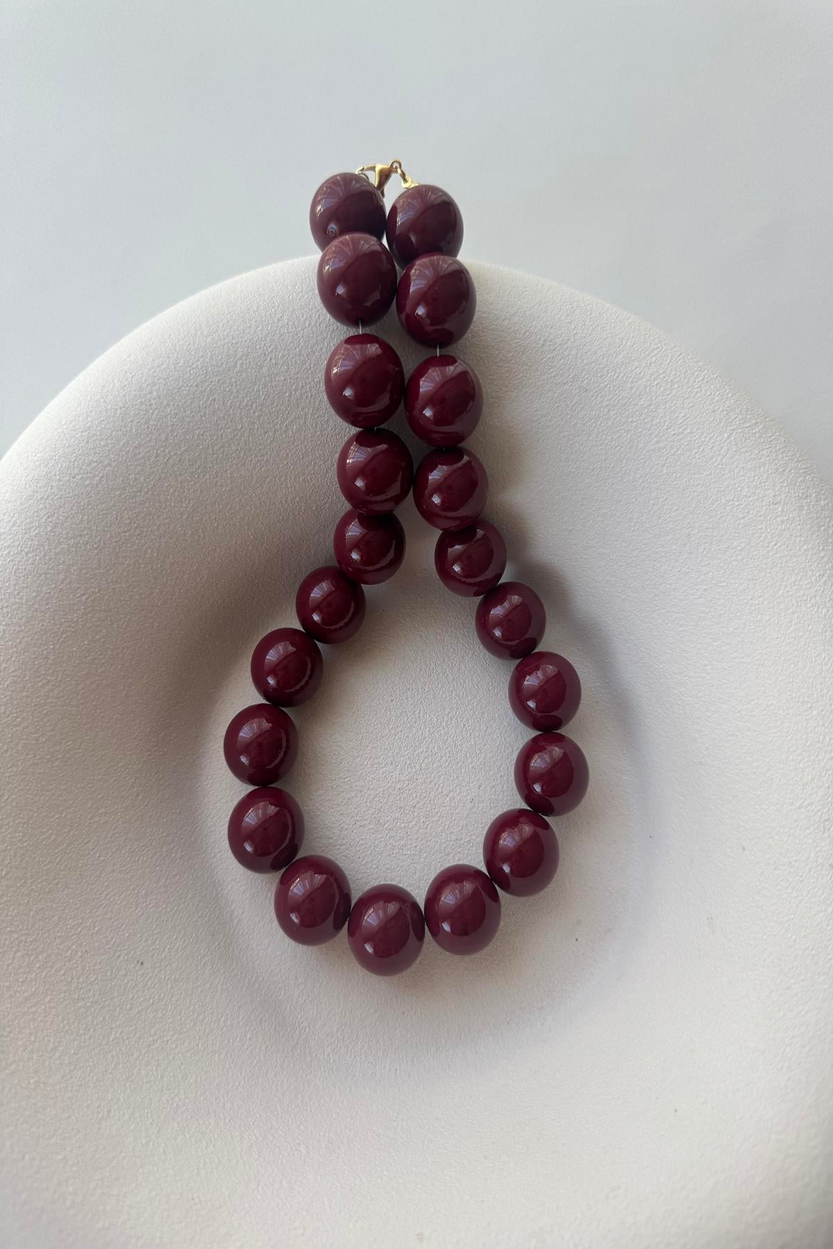 BORDO TOP KOLYE