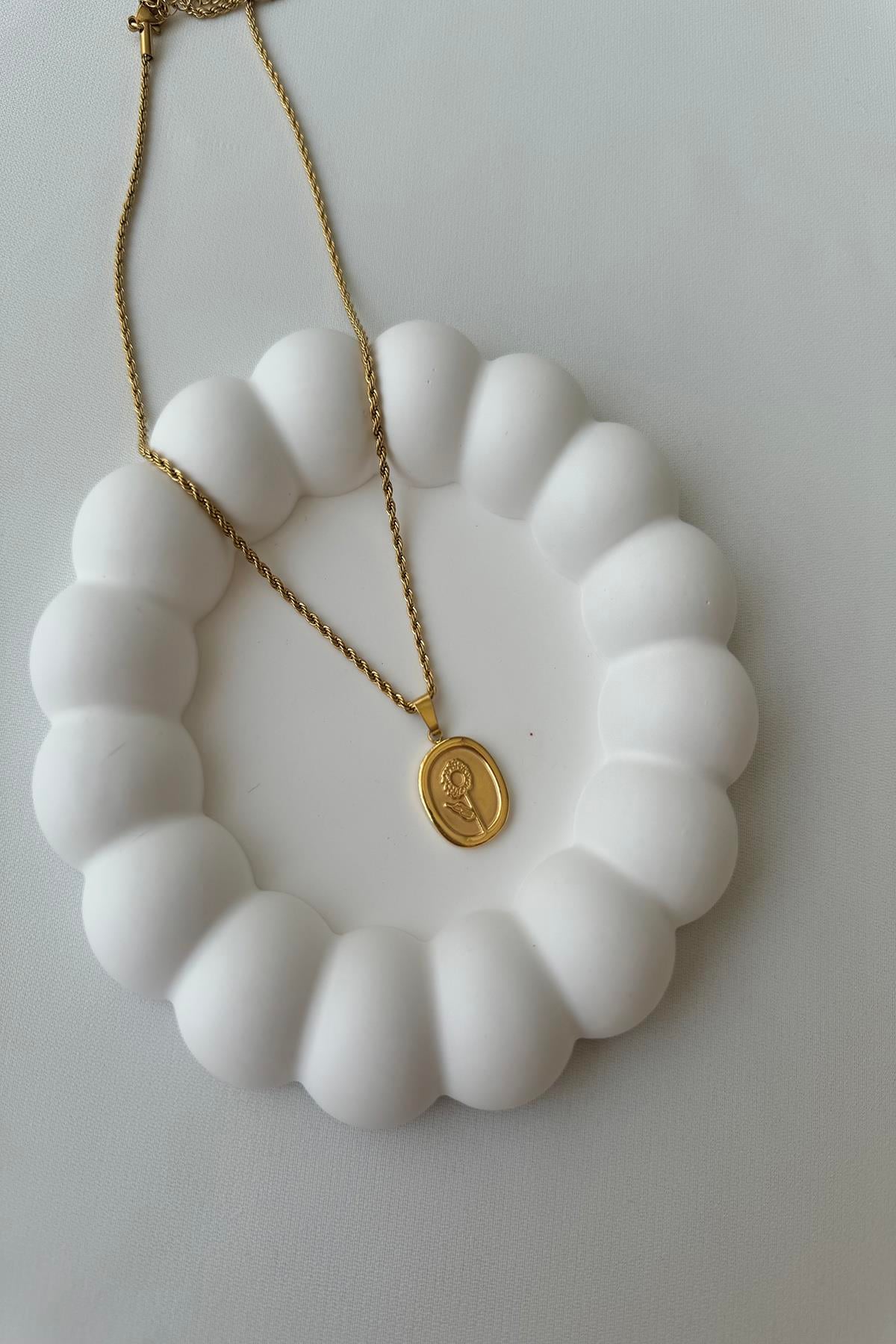 Çelik Gold Kolye