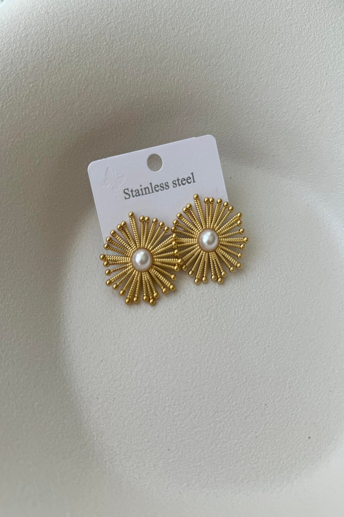 Çelik Gold Küpe