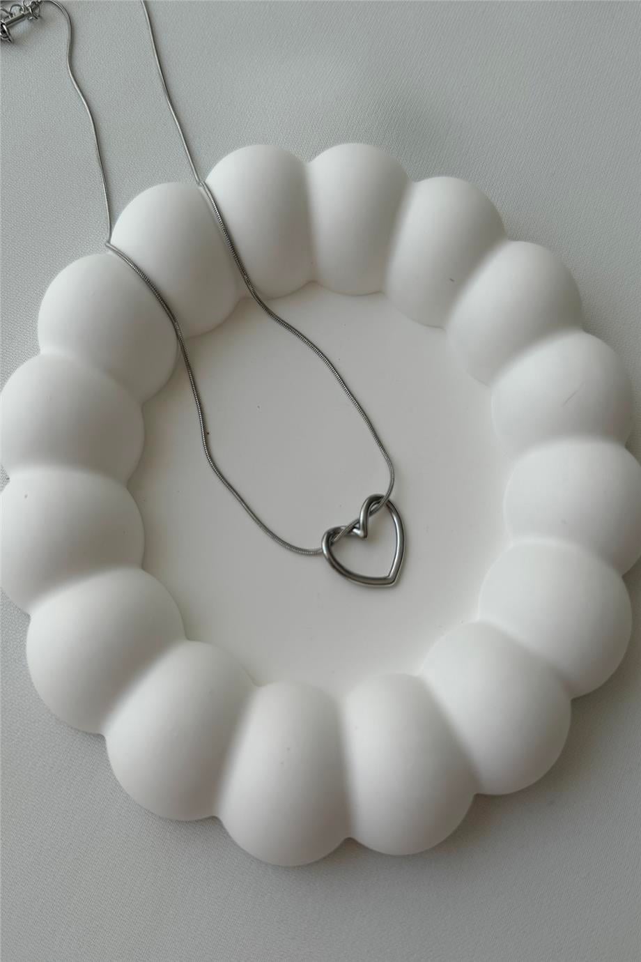 Çelik Silver Kolye