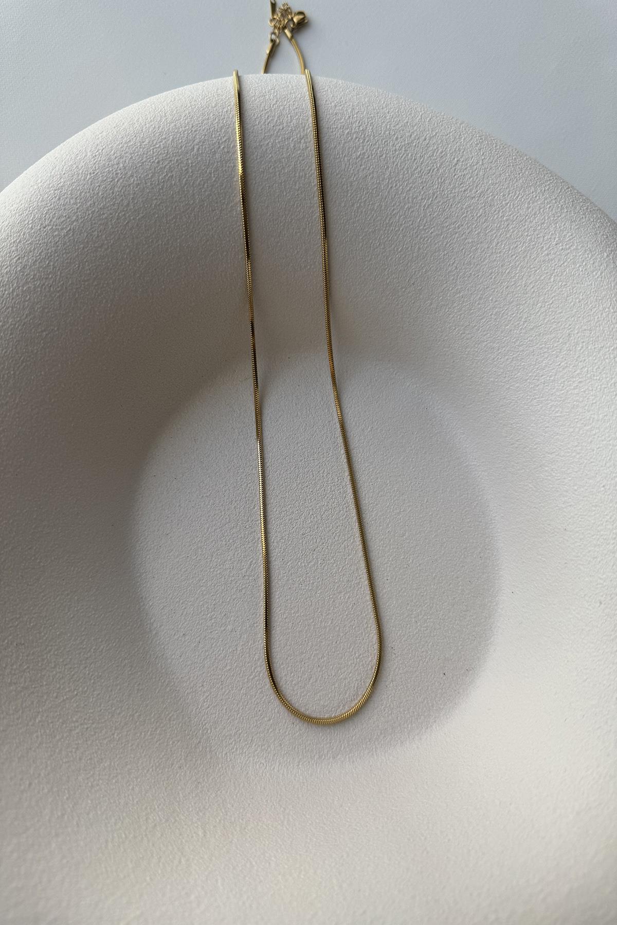 GOLD 60 CM ÇELİK YILAN ZİNCİR