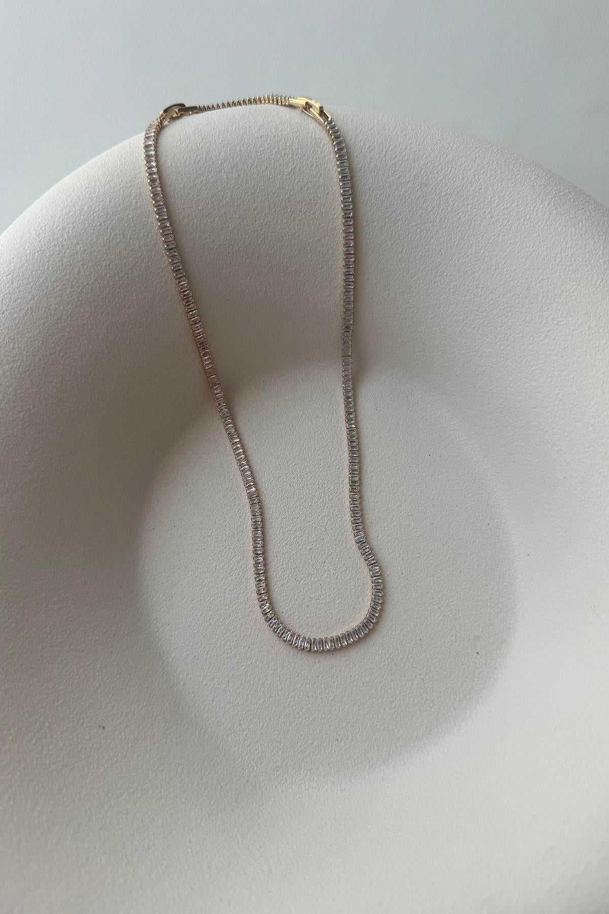 GOLD BAGET SUYOLU KOLYE