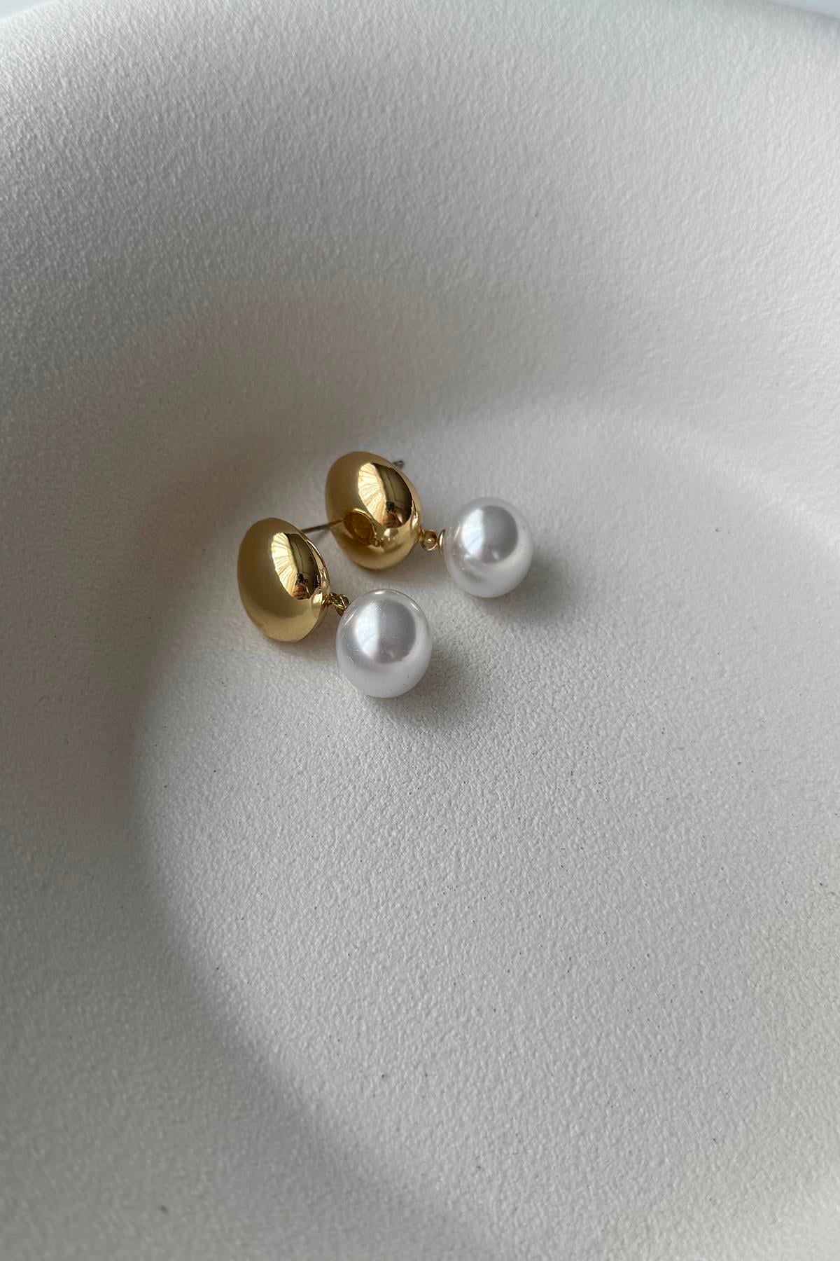 GOLD DETAY İNCİ KÜPE