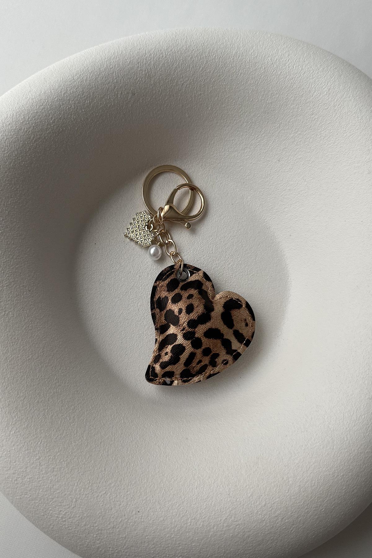 KALP LEOPAR ÇANTA CHARMI