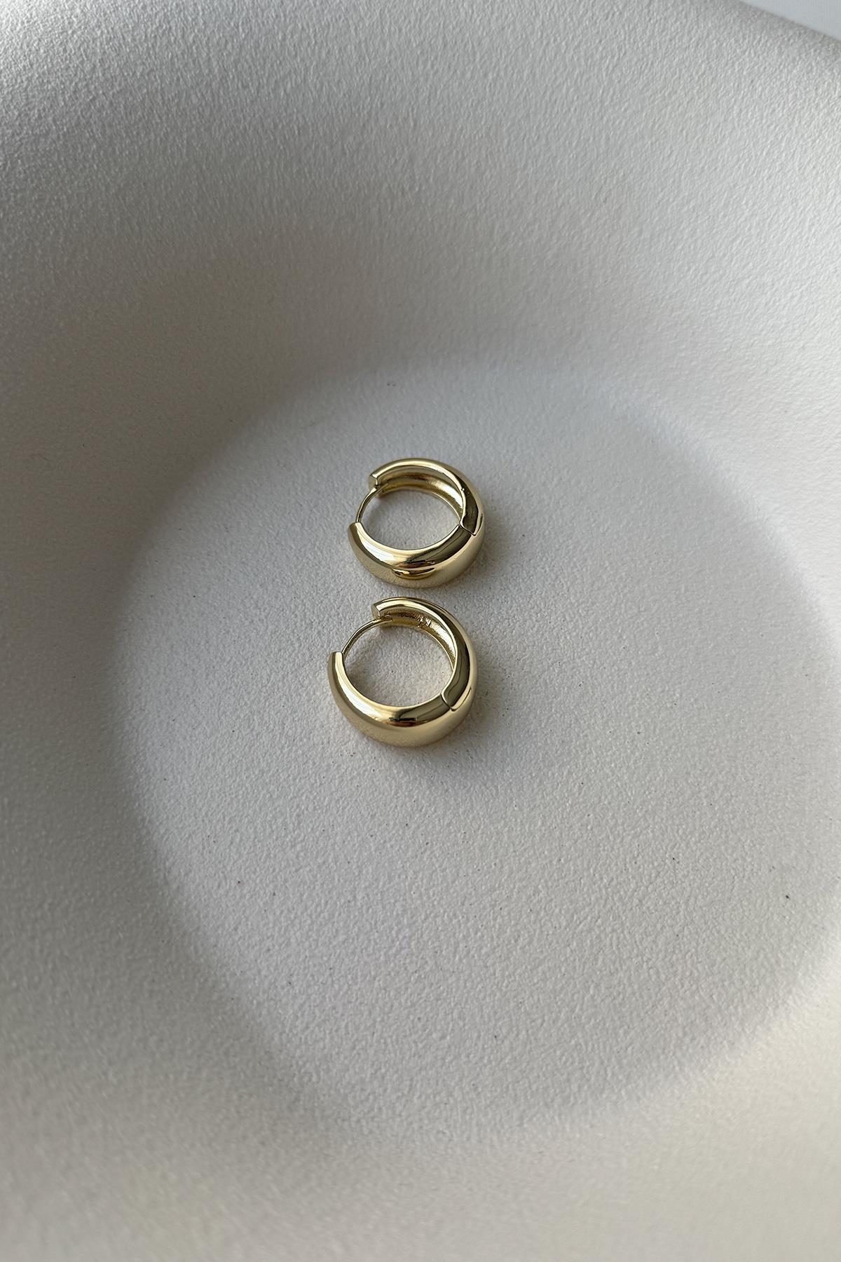 KLASİK 14K HALKA KÜPE