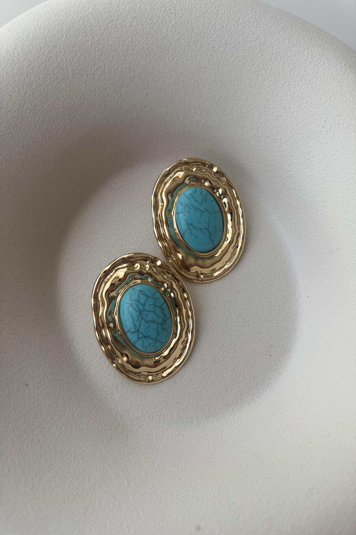 MAVİ TAŞLI KÜPE
