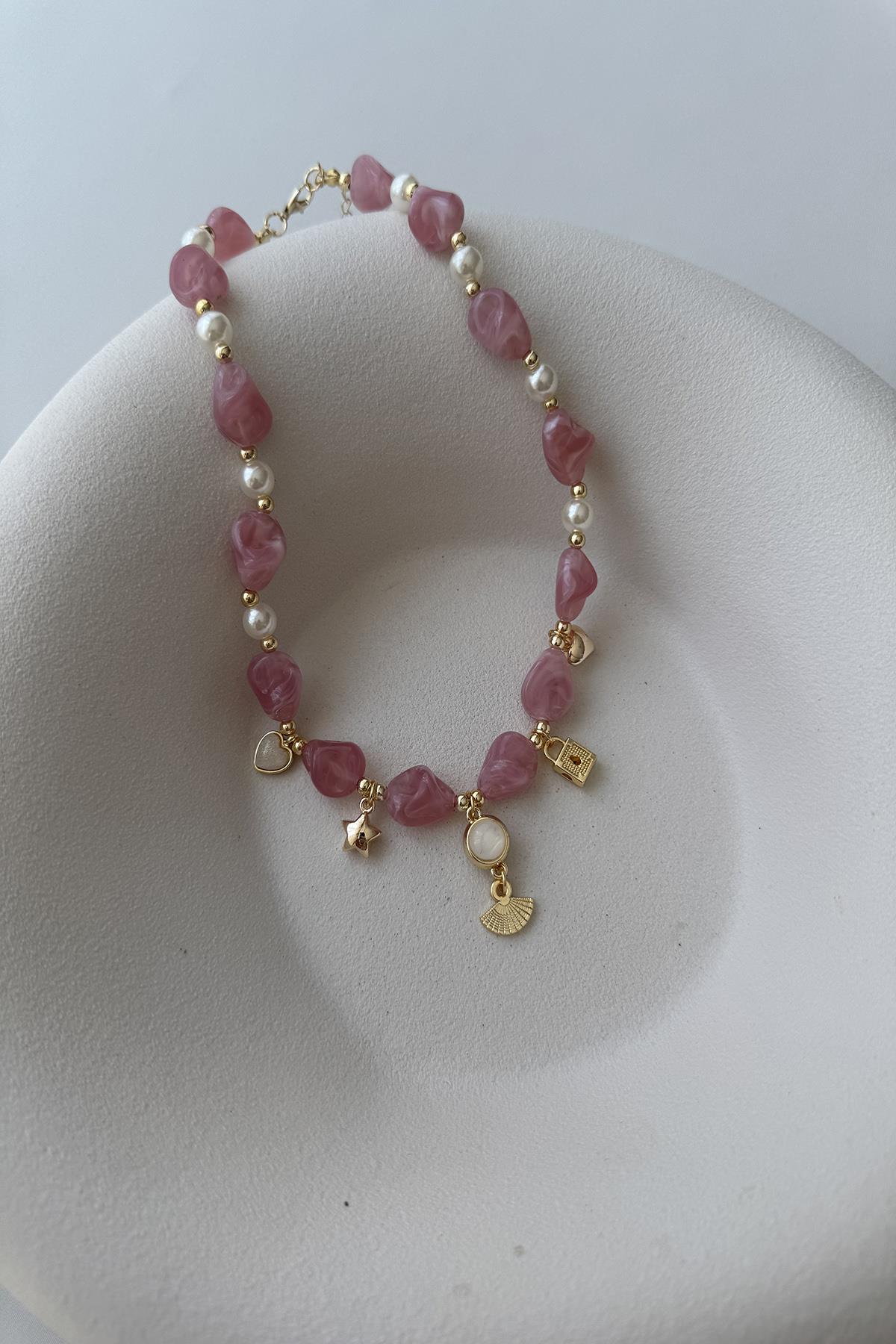 PEMBE KOLYE