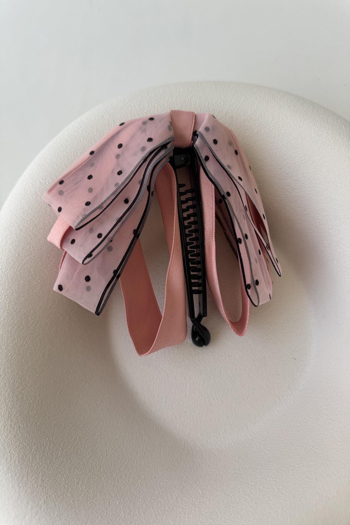 PUANTİYELİ FİYONKLU MUZ TOKA PEMBE