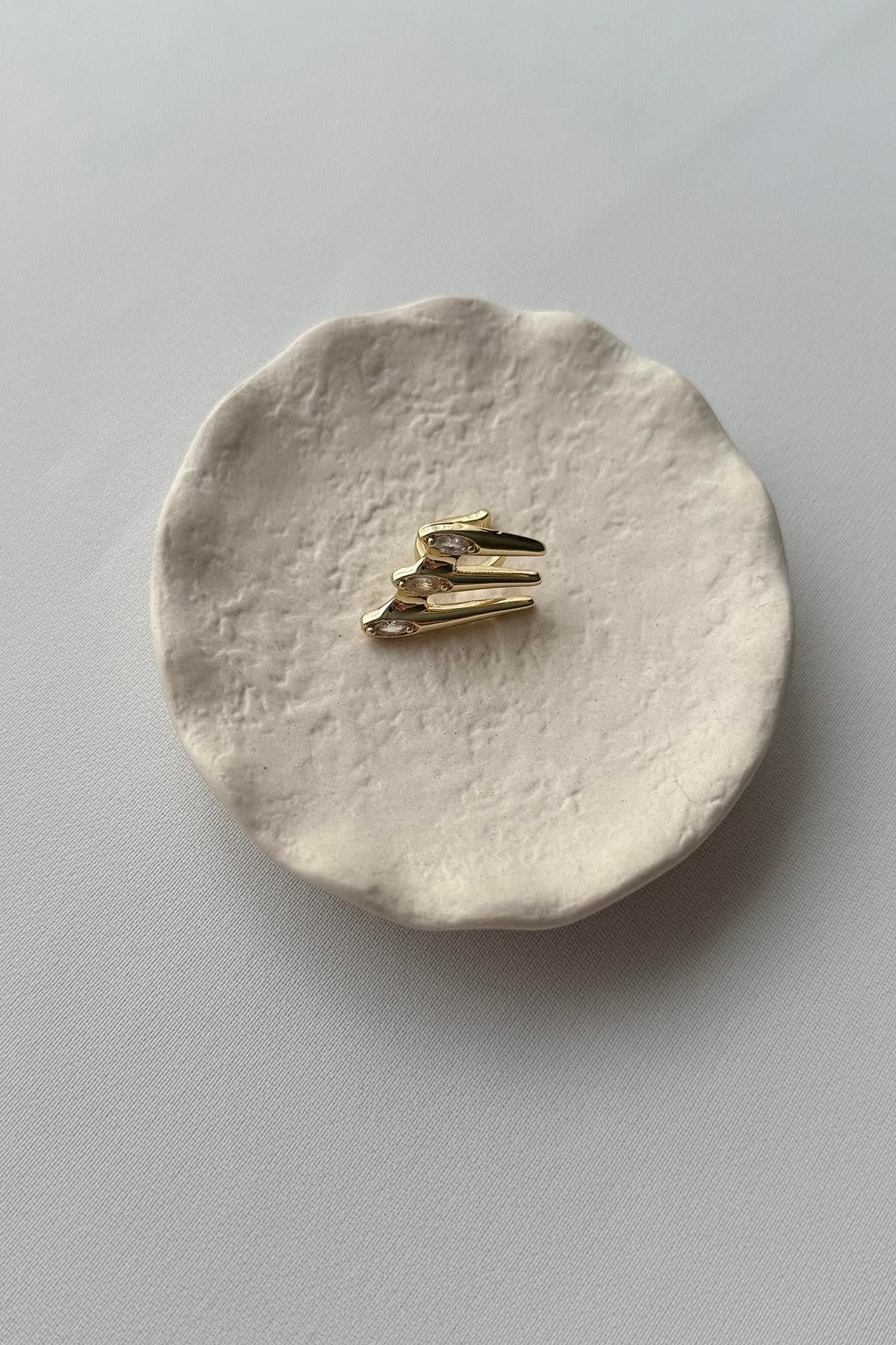 TAŞLI GOLD KIKIRDAK KÜPE