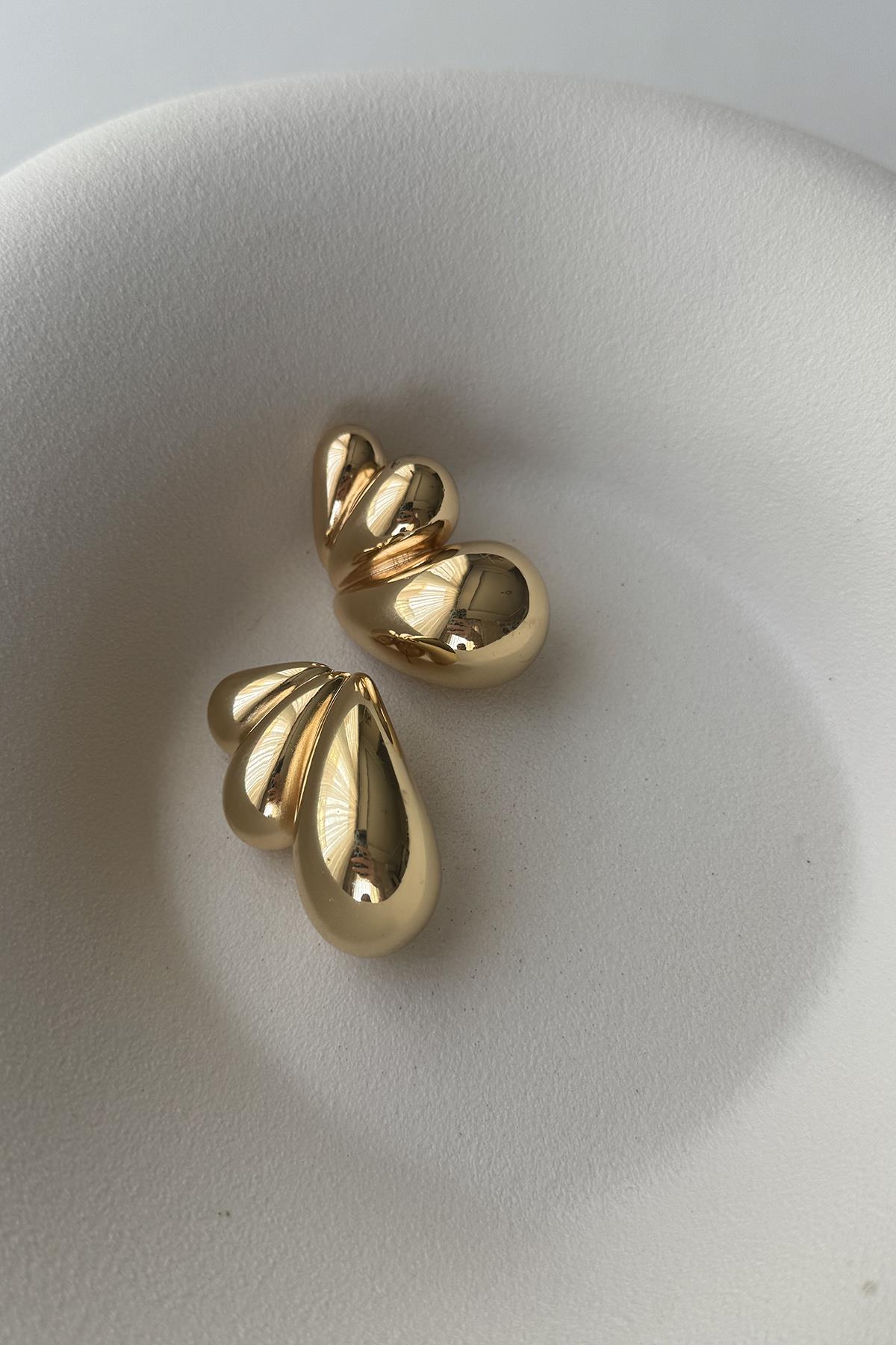 ÜÇLÜ GÖRÜNÜM MARKA MODEL GOLD KÜPE