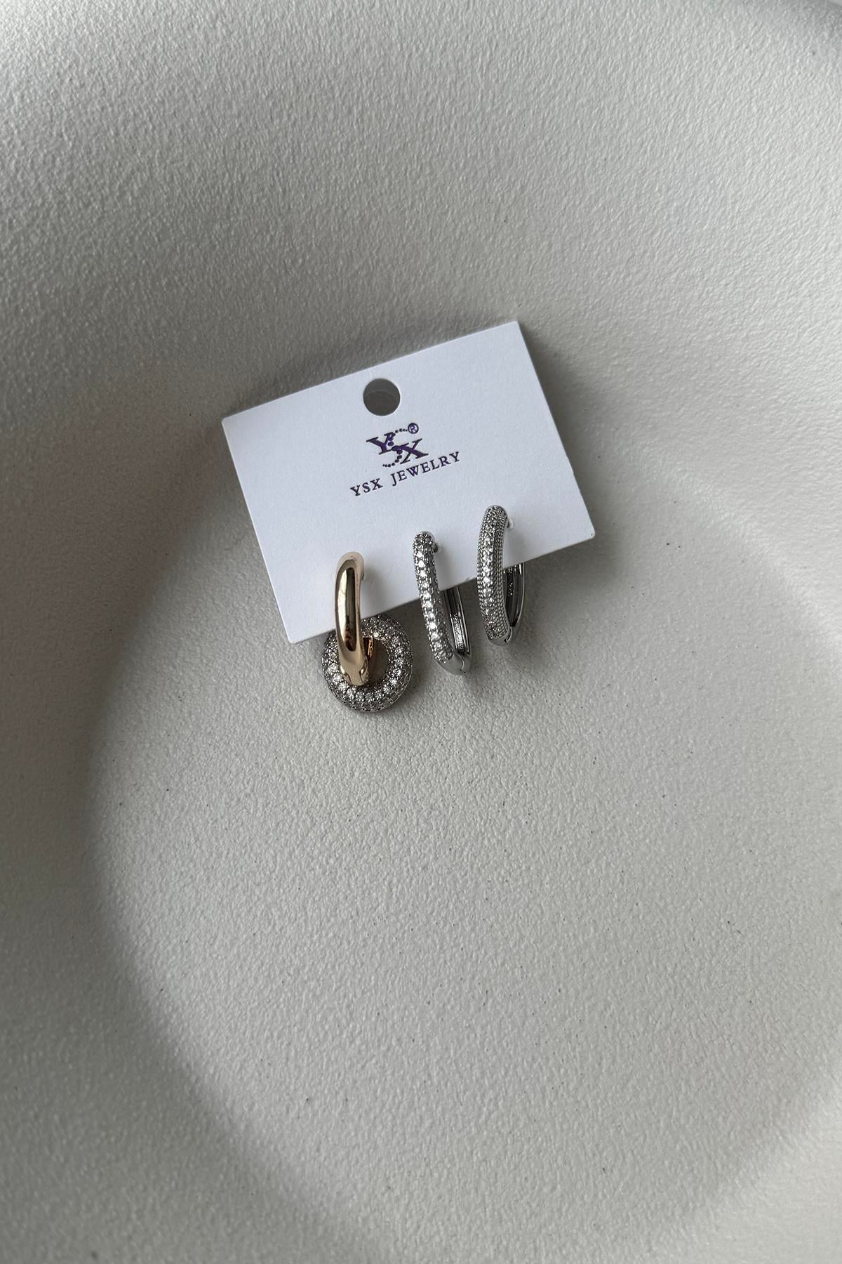 ÜÇLÜ VİP SET KÜPE