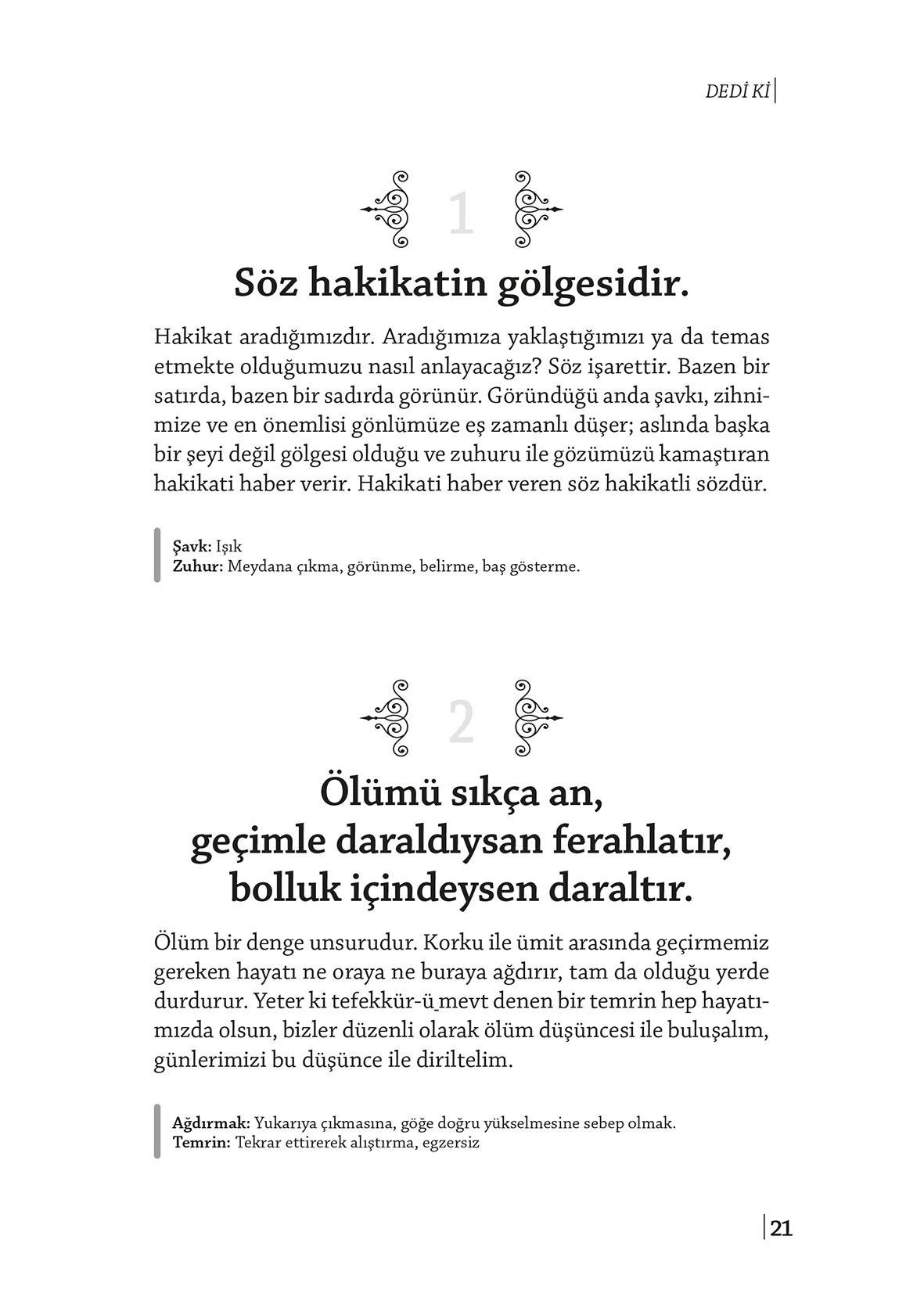 365 İzahlı Özlü Söz Dedi Ki - Mehmet Lütfi Arslan