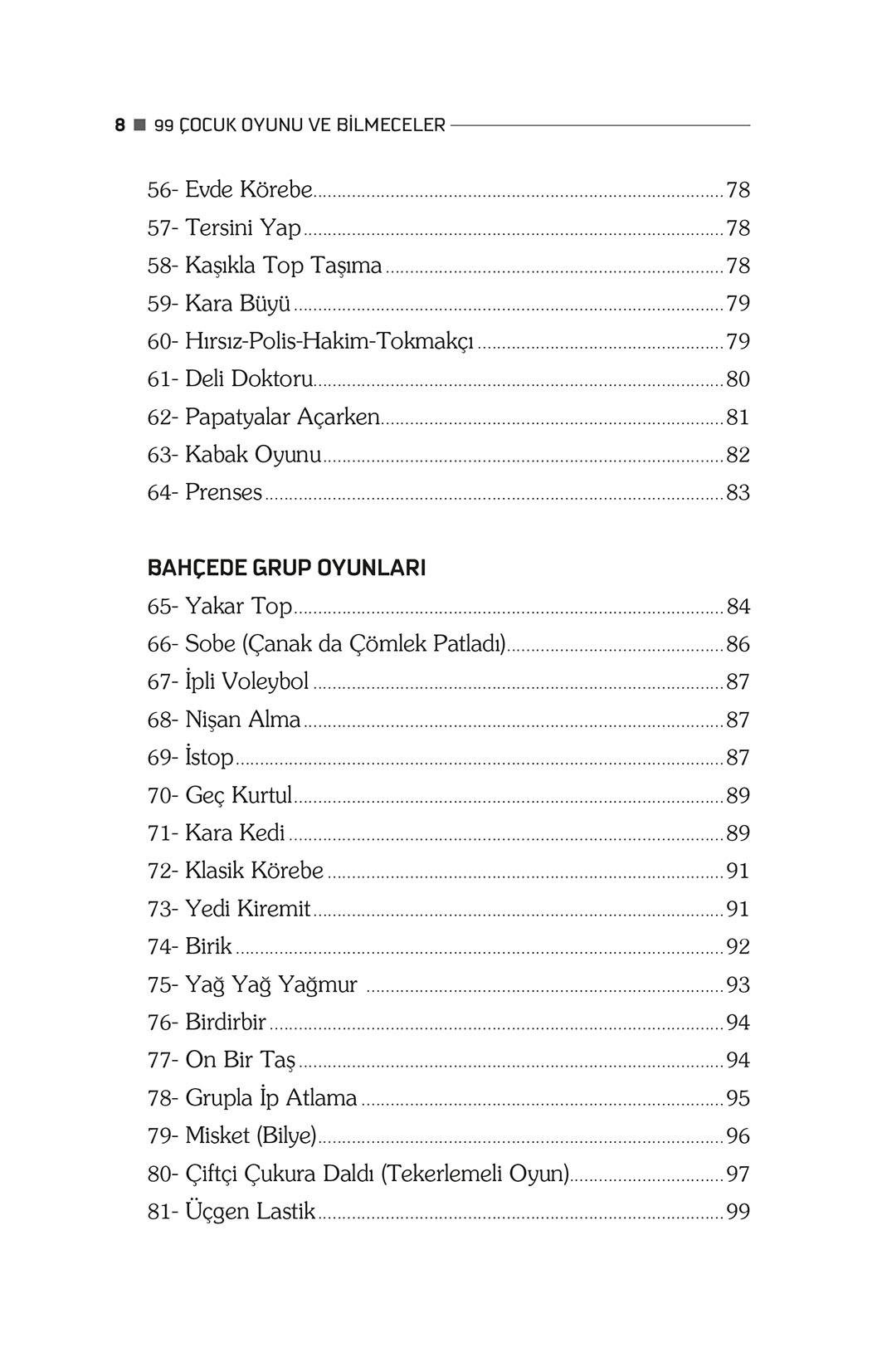 99 Çocuk Oyunu ve Bilmeceler - Şerife Tortop