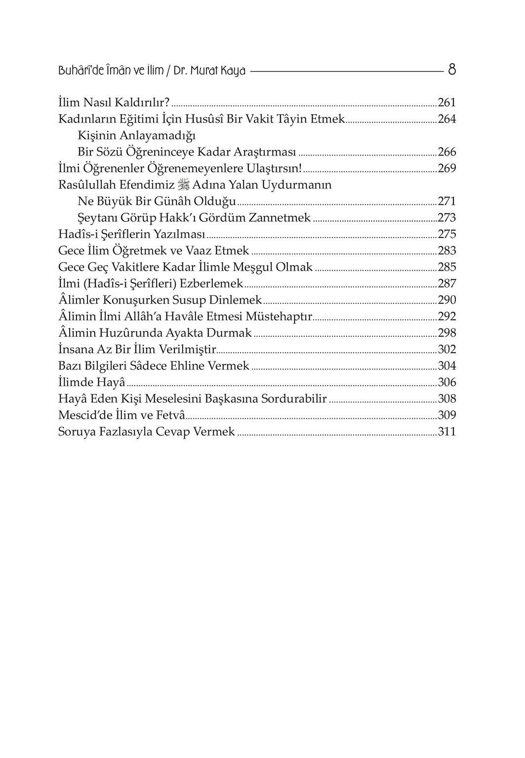 Buharide İman ve İlim - Doç. Dr. Murat Kaya