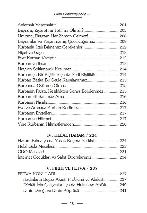 Fıkıh Penceresinden 1 - Faruk Beşer