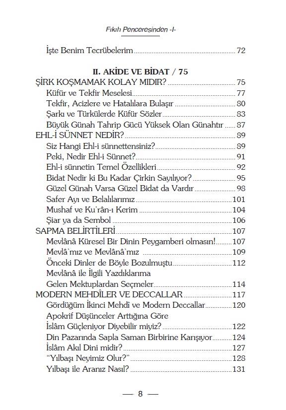 Fıkıh Penceresinden 1 - Faruk Beşer