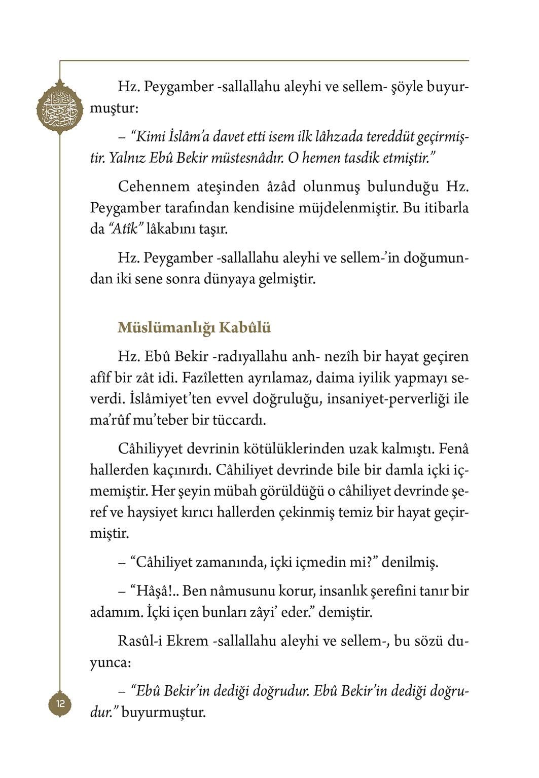 Hazreti Ebu Bekir Sıddık - Mahmud Sami Ramazanoğlu