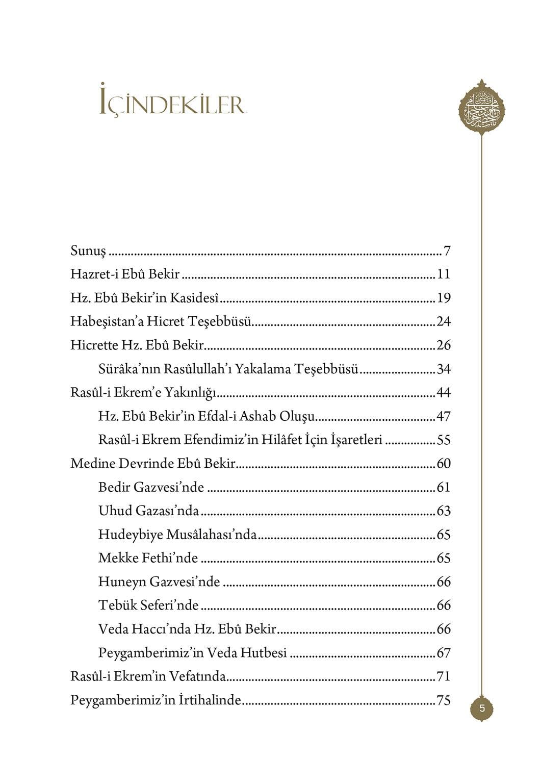 Hazreti Ebu Bekir Sıddık - Mahmud Sami Ramazanoğlu