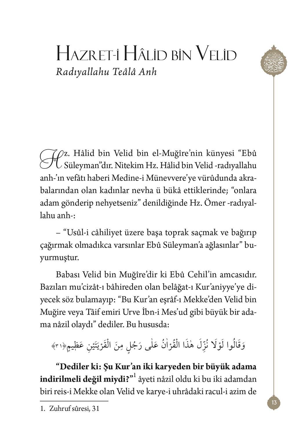 Hazreti Halid Bin Velid - Mahmud Sami Ramazanoğlu