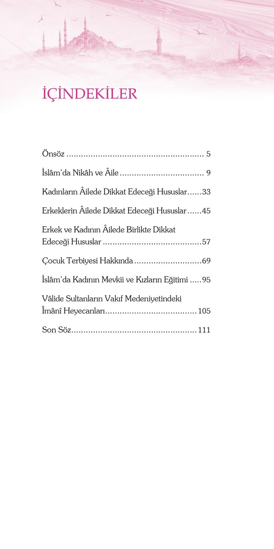 Huzurlu Aile Yuvası (Lüks Baskı Davetiye Formatlı) - Osman Nuri Topbaş