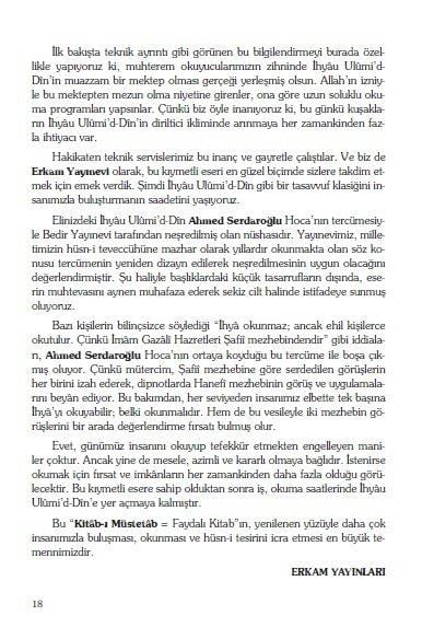İhyau Ulumid-Din Tercümesi - (Büyük Boy - 8 Cilt)