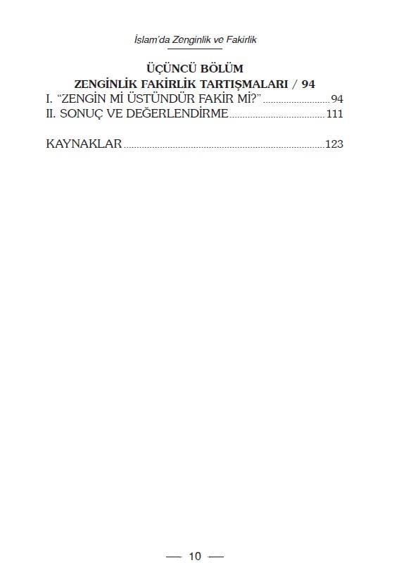 İslamda Zenginlik Ve Fakirlik - Faruk Beşer