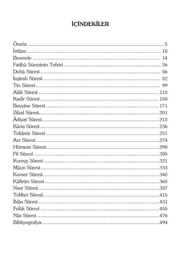 Kısa Surelerin Tefsiri - Zehra Eriş